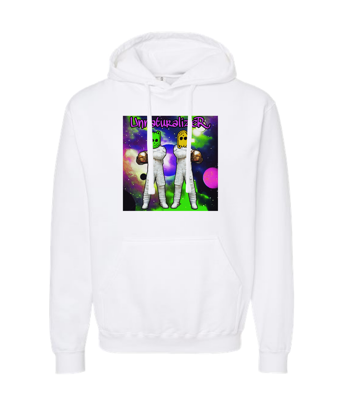 UnnaturalizeR - SPACE ALIENS - White Hoodie