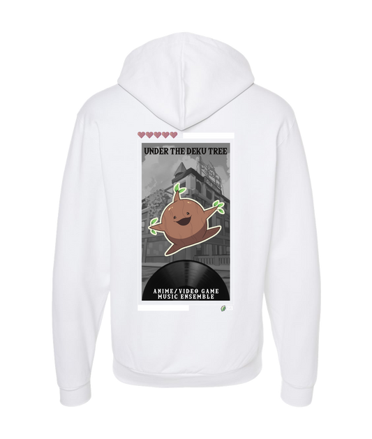 Under The Deku Tree - DESIGN 2 - White Zip Up Hoodie