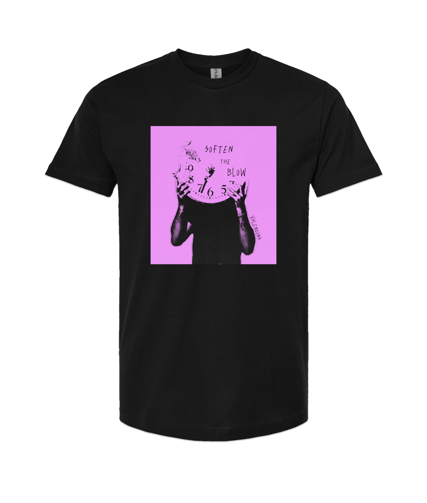V-VALENTOP - SOFTEN THE BLOW - Black T Shirt