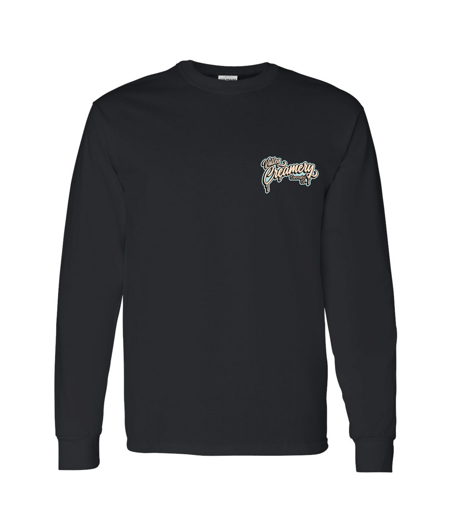 V-VCCCTOP - CREAMERY TRUCK - BLUE - Black Long Sleeve T
