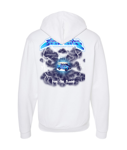 Valley Creamery Cannabis Co. - Enter Milkman - White Zip Up Hoodie