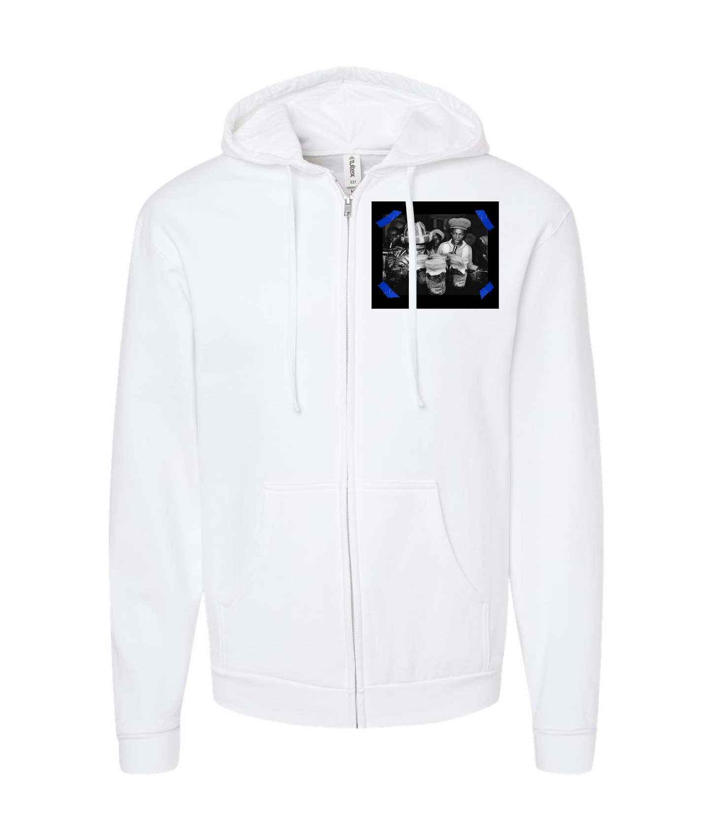 Valley Creamery Cannabis Co. - Pablo Pacho - White Zip Up Hoodie