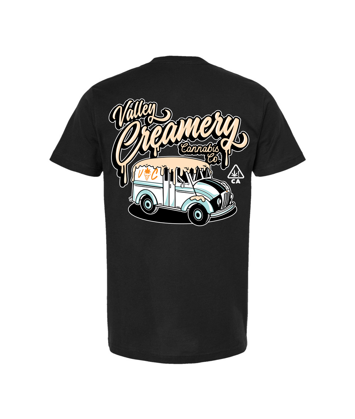 Valley Creamery Cannabis Co. - CREAMERY TRUCK - Black T Shirt