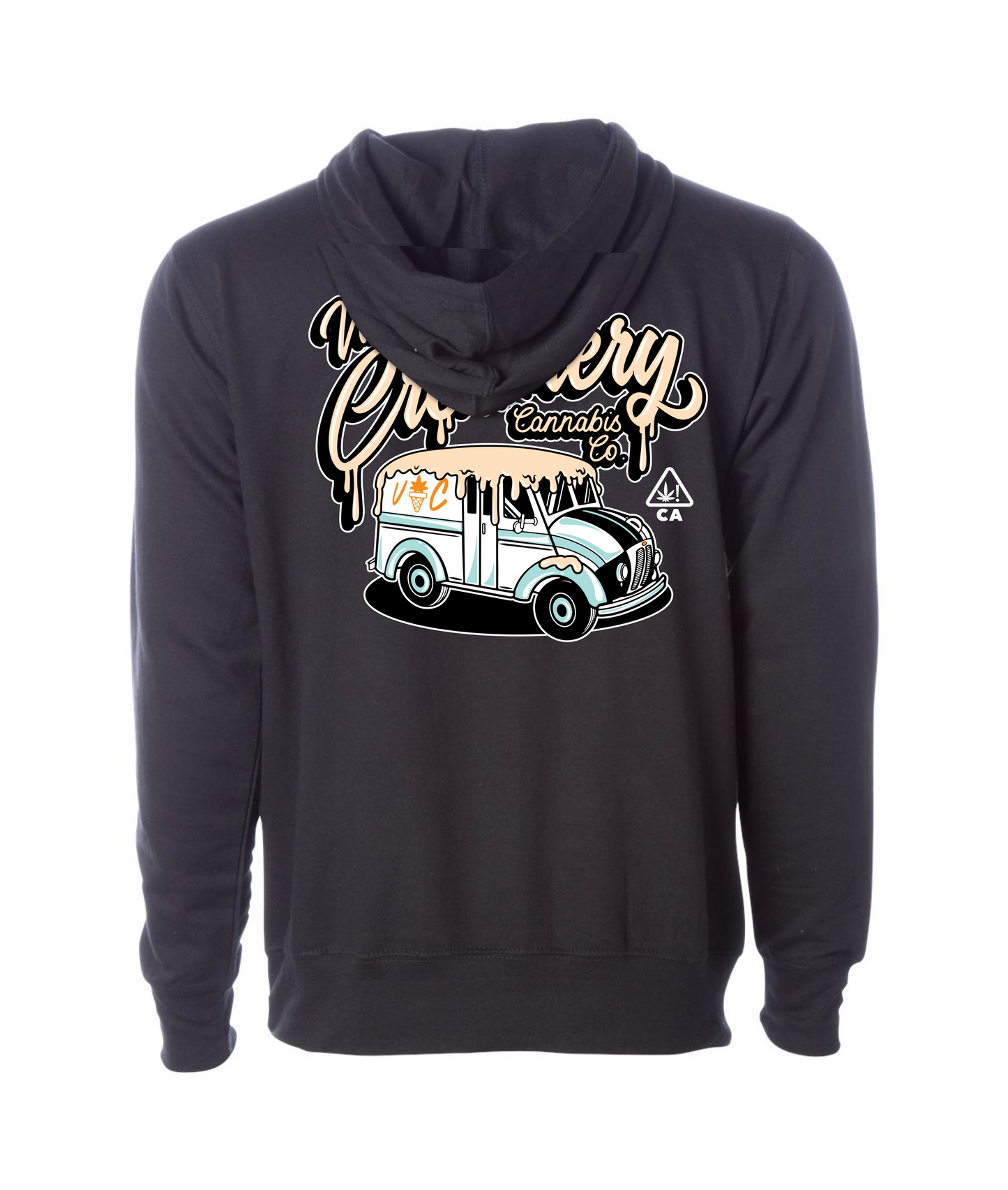 Valley Creamery Cannabis Co. - CREAMERY TRUCK - Black Hoodie