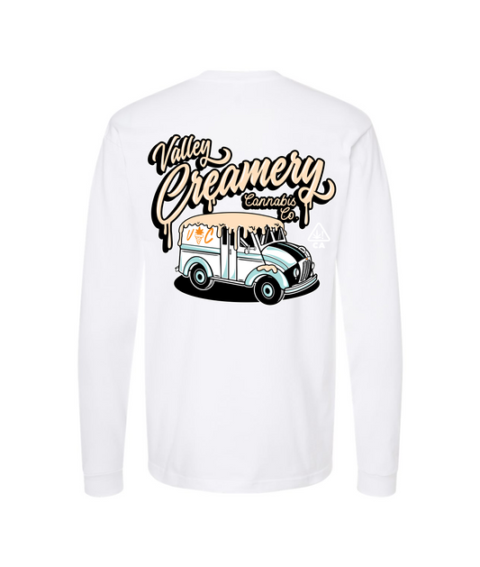 Valley Creamery Cannabis Co. - CREAMERY TRUCK  - White Long Sleeve T