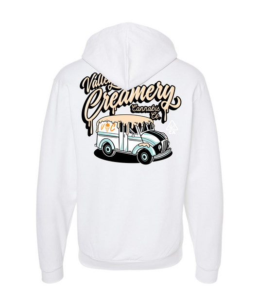 V-VCCCTOP - CREAMERY TRUCK  - White Zip Up Hoodie