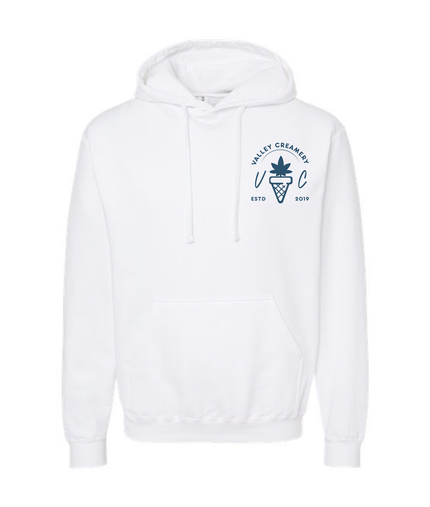 Valley Creamery Cannabis Co. - OL’ Dirty Badder - White Hoodie