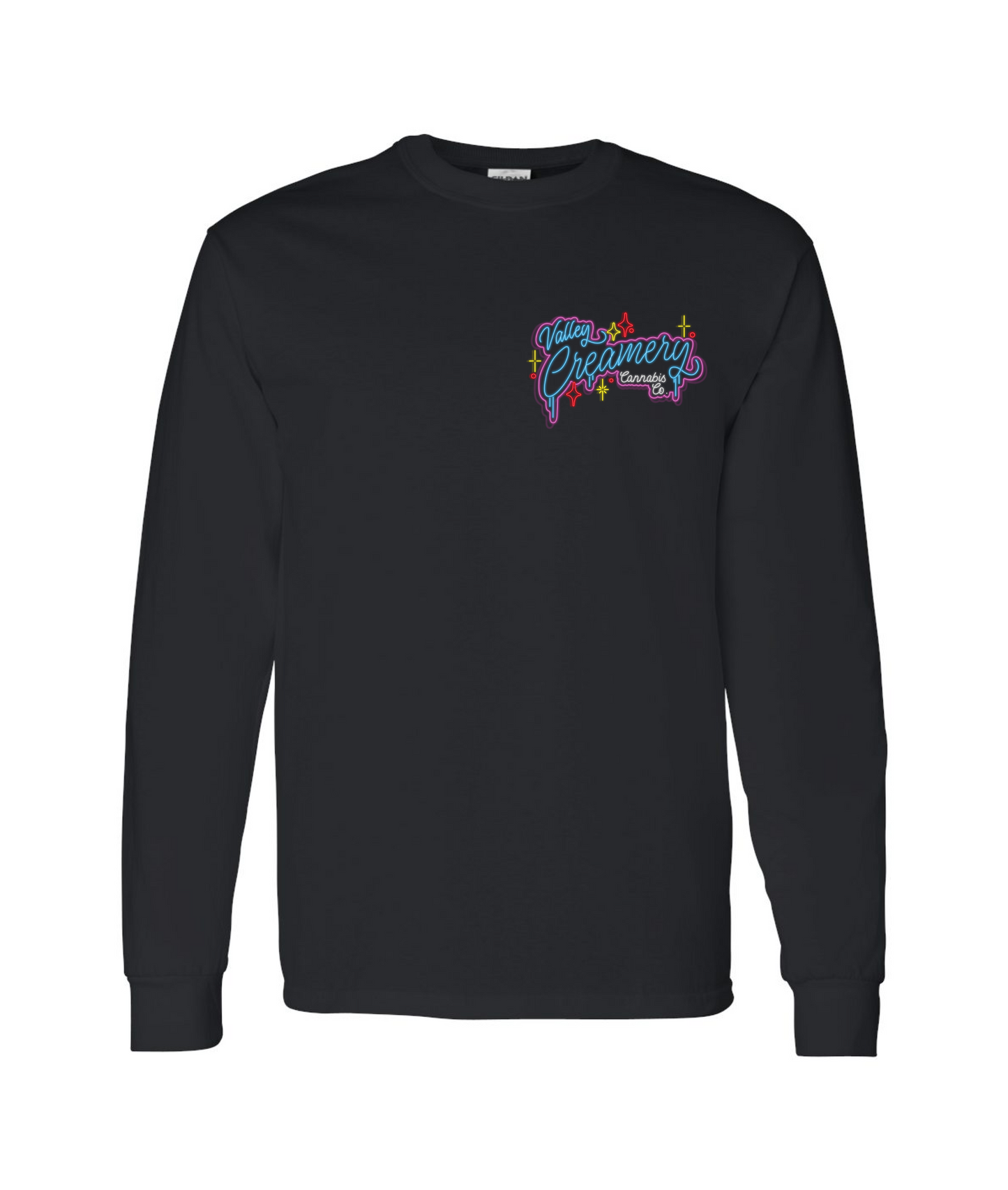 Valley Creamery Cannabis Co. - Circus Milk - Black Long Sleeve T