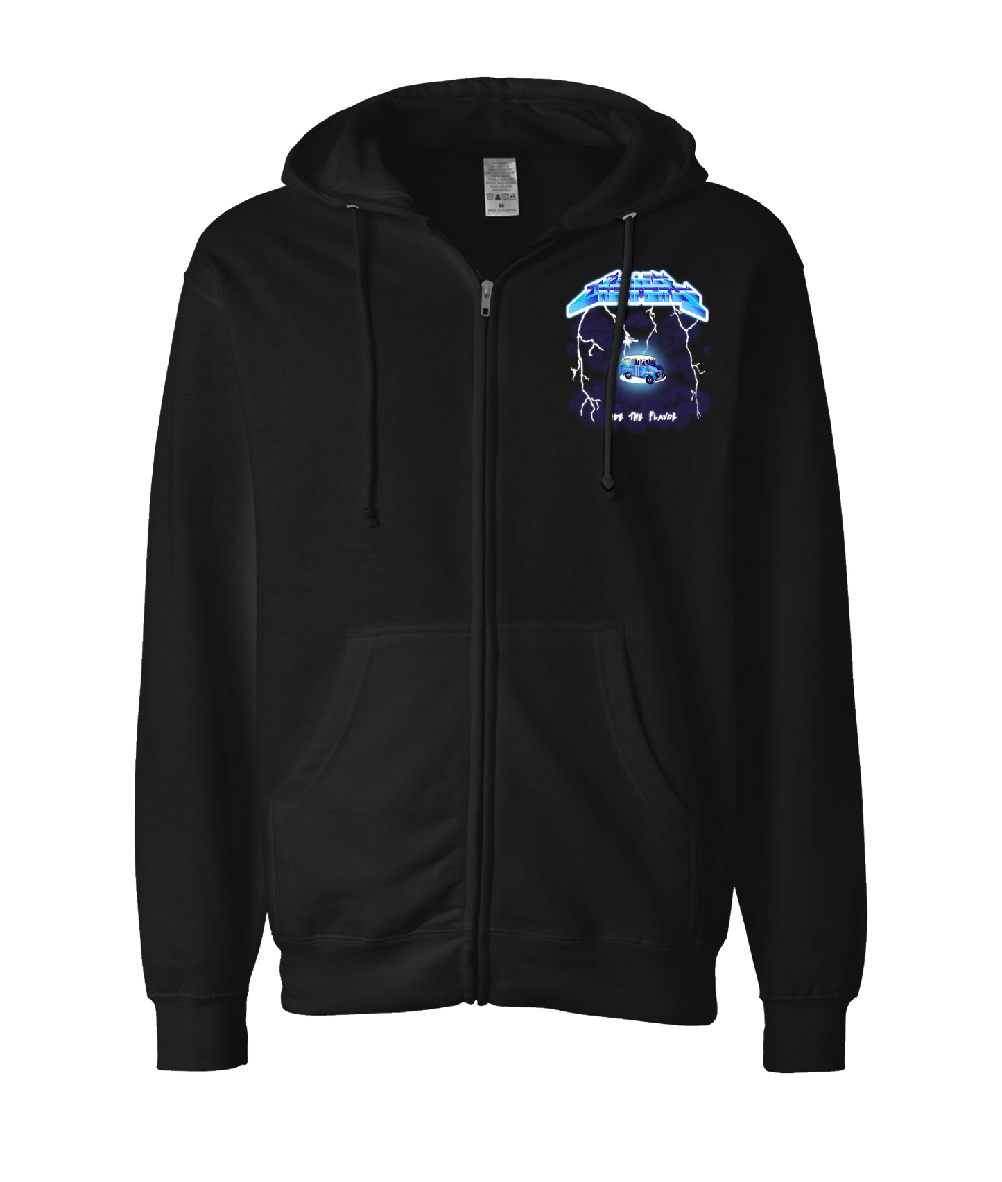 Valley Creamery Cannabis Co. - Enter Milkman - Black Zip Up Hoodie