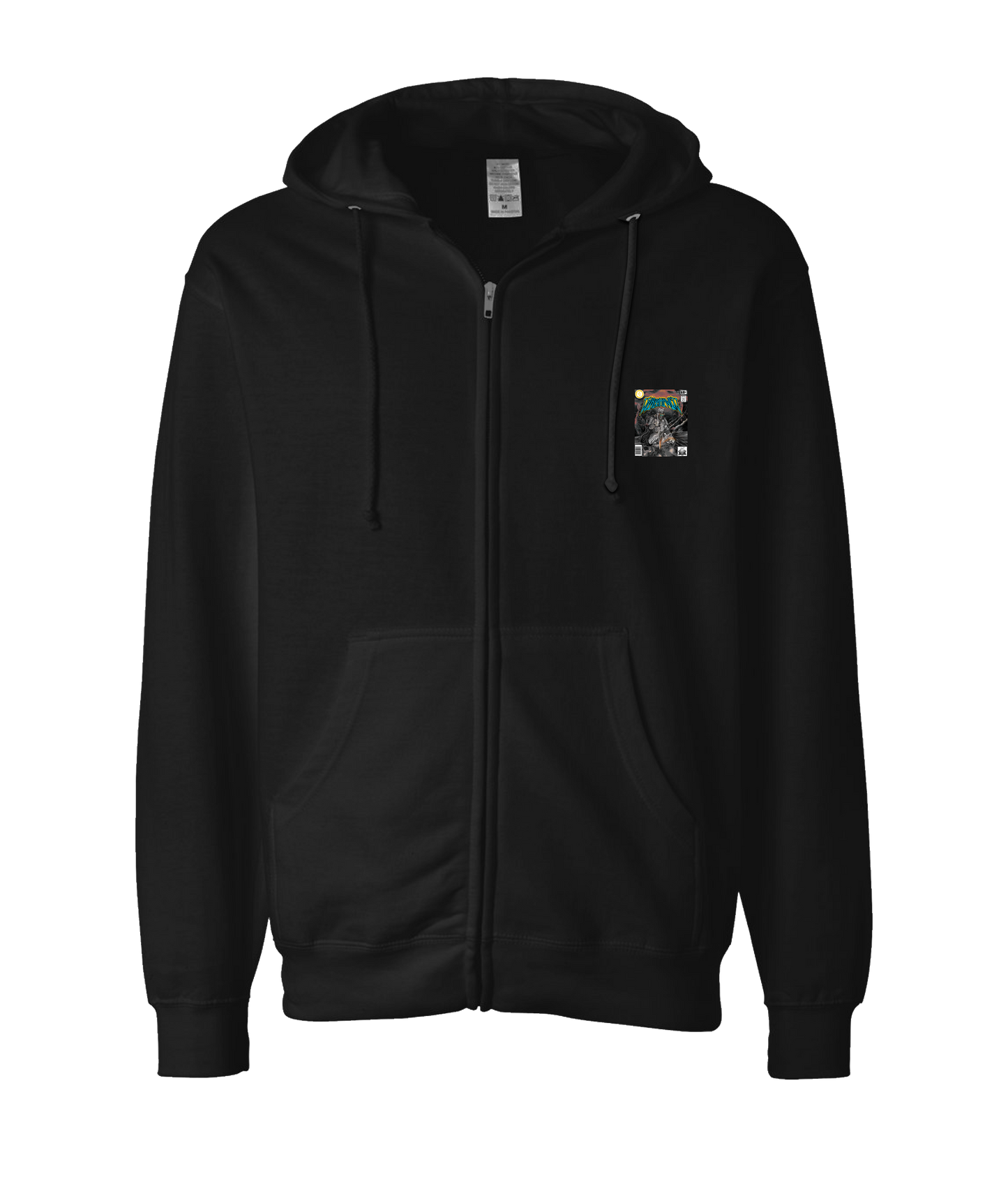 Vibrahaven - LOGO 2 - Black Zip Up Hoodie