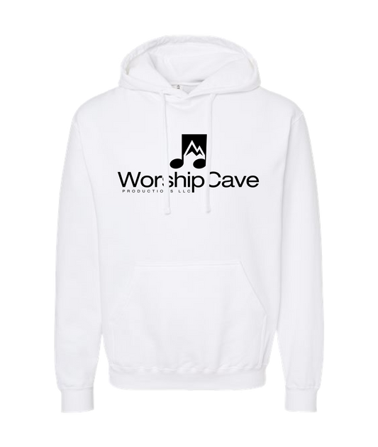 WorshipCave Productions LLC - Black Logo - White Hoodie