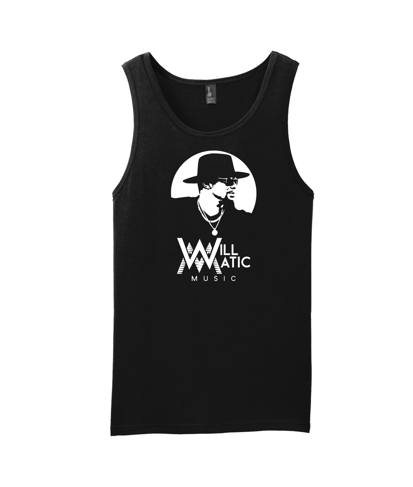 Will Matic - B&W Profile - Black Tank Top