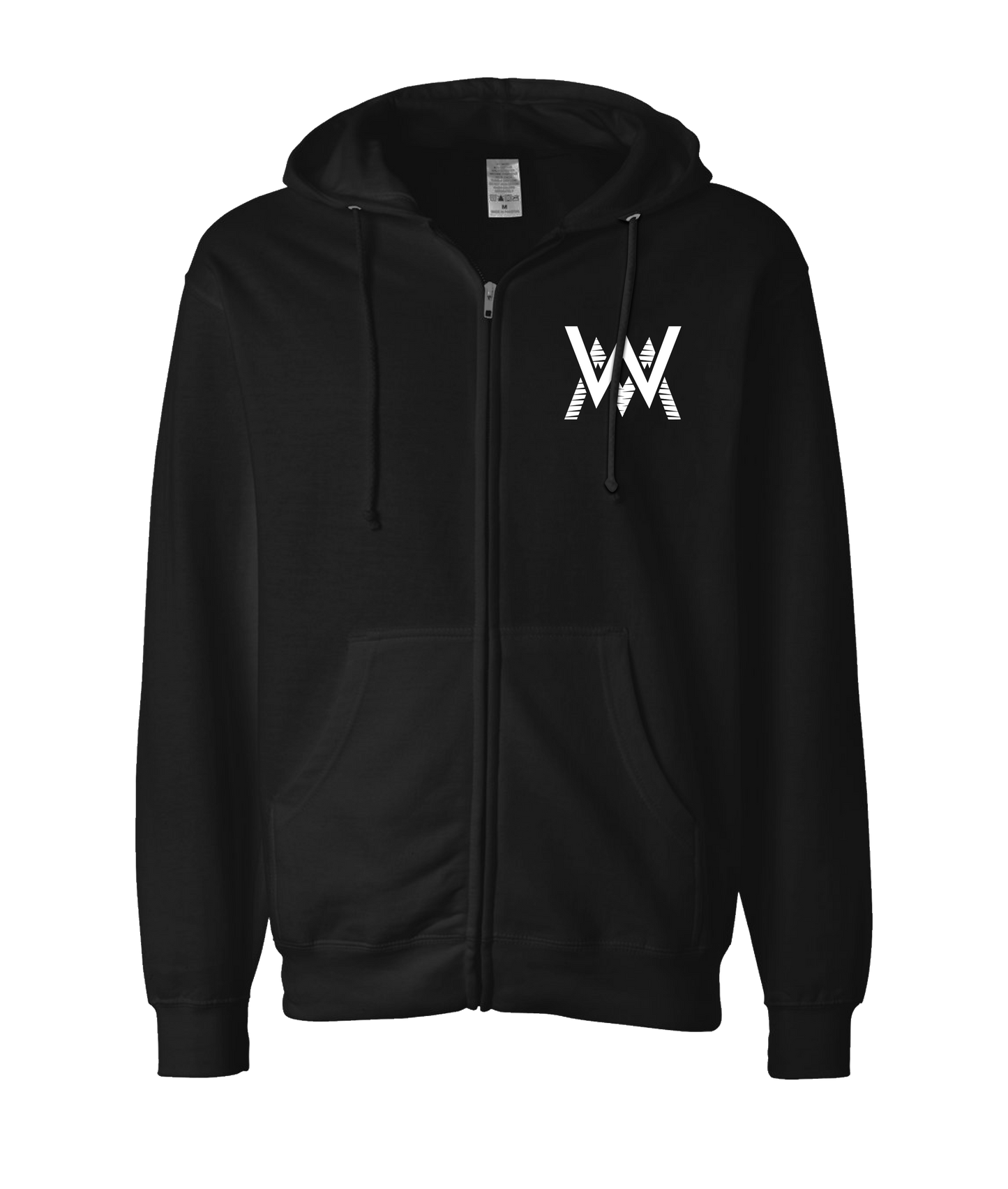 Will Matic - Letters - Black Zip Up Hoodie
