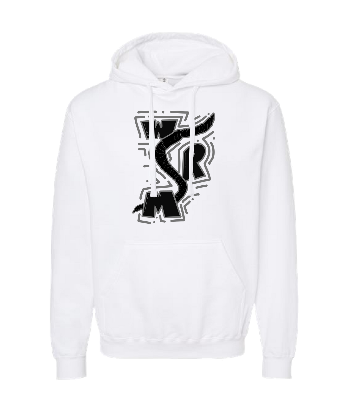 White Rose Motel
 - B&W Worm - White Hoodie