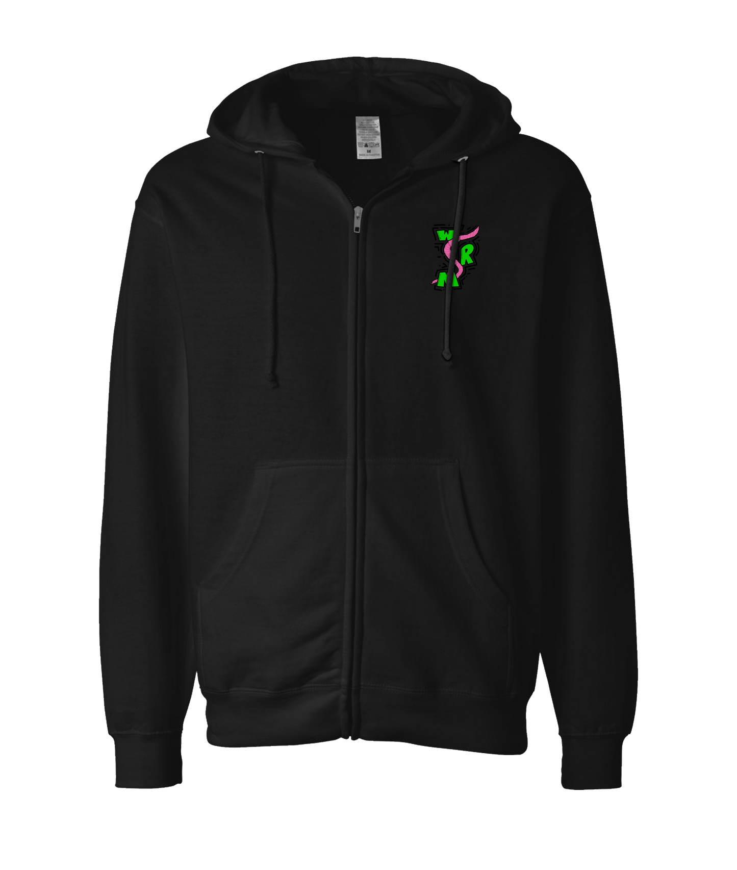 White Rose Motel
 - Worm Motel - Black Zip Up Hoodie