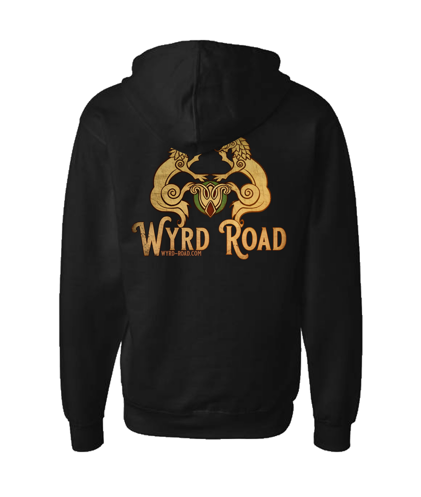 Wyrd-Road - Logo - Black Zip Up Hoodie