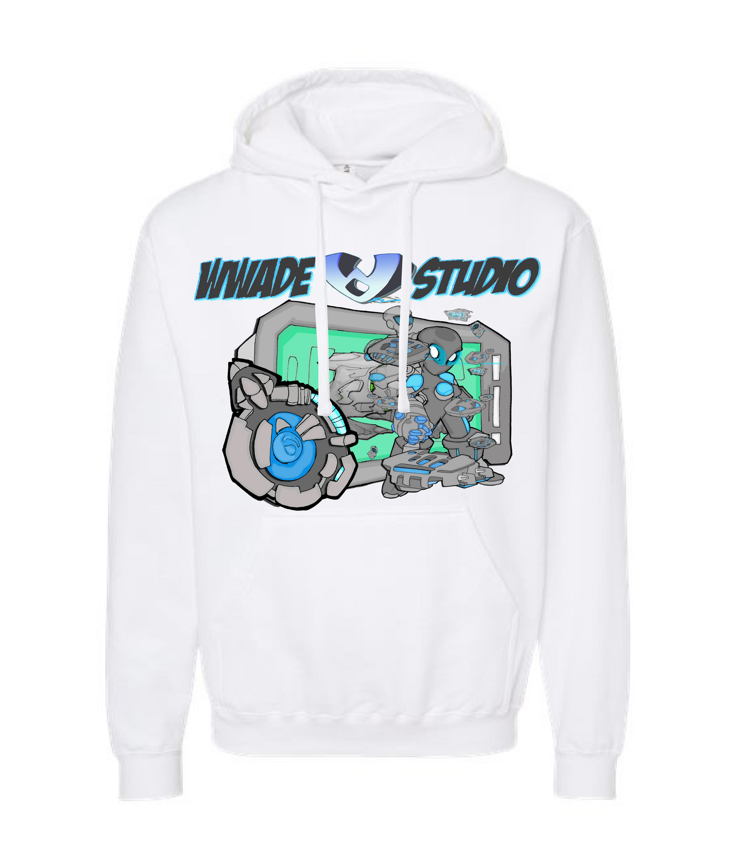 WWade Studio Online Merchandise - WWade Studio Nabby - White Hoodie