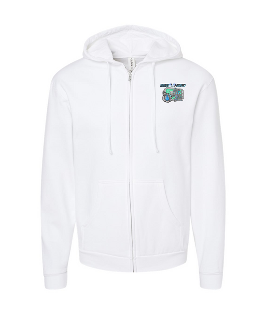 WWade Studio Online Merchandise - WWade Studio Nabby - White Zip Up Hoodie