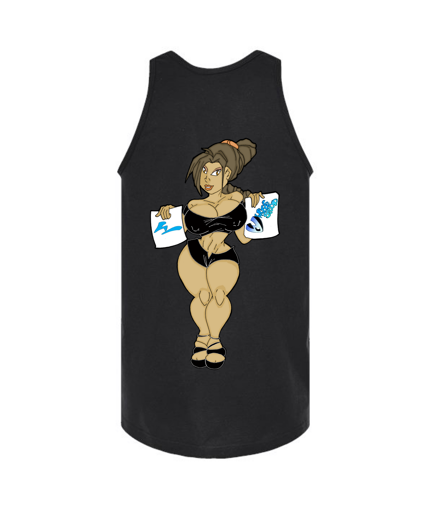 WWade Studio Online Merchandise - WWade Studio Sexy Babes - Black Tank Top