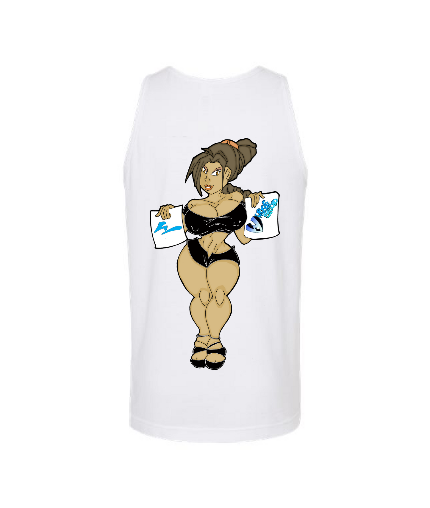 WWade Studio Online Merchandise - WWade Studio Sexy Babes - White Tank Top