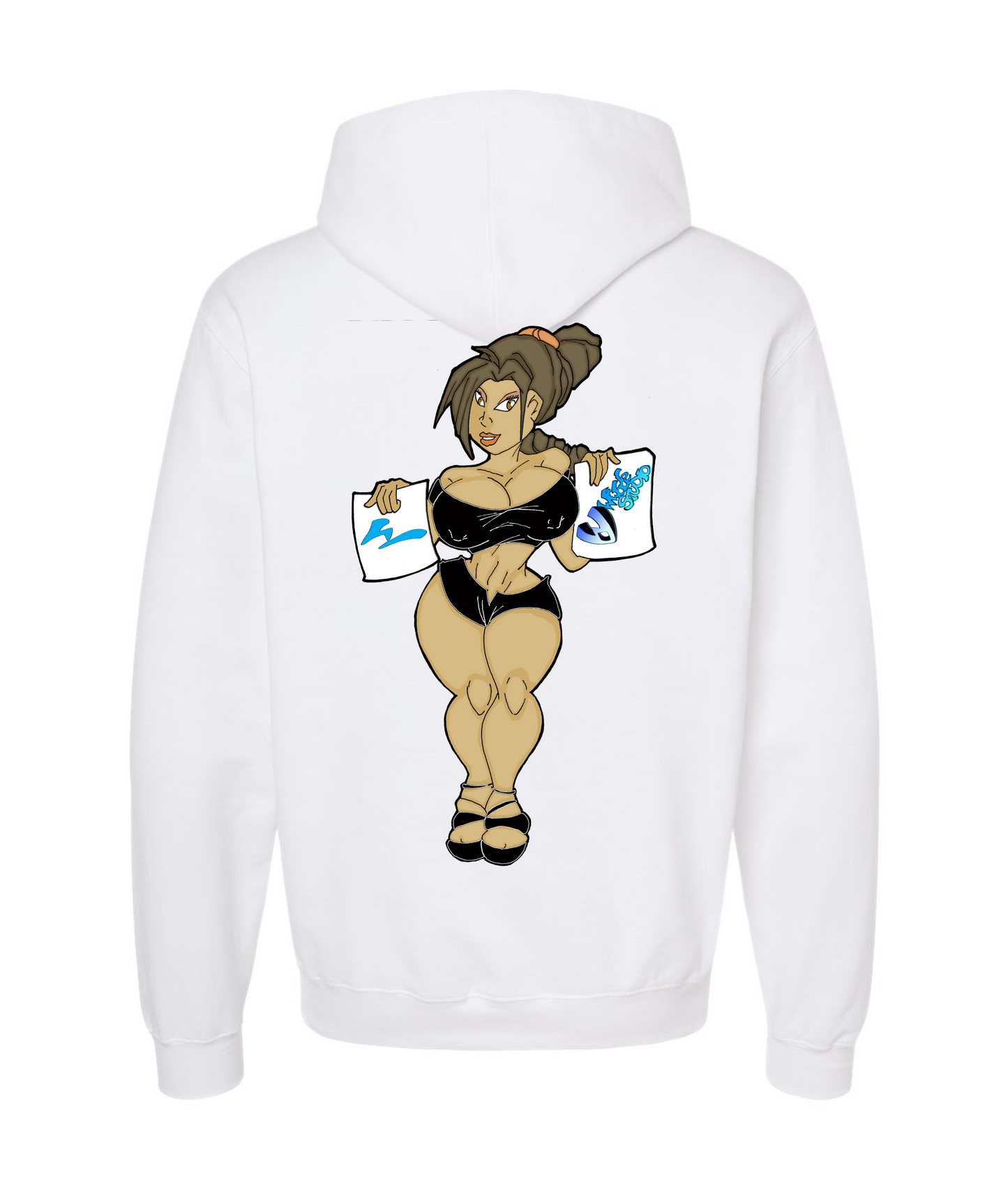 WWade Studio Online Merchandise - WWade Studio Sexy Babes - White Hoodie