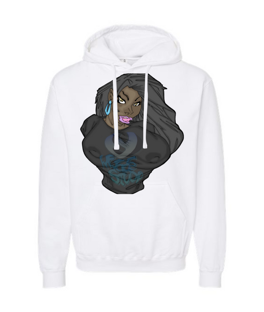 WWade Studio Online Merchandise - WWade Studio Sexy Babes - White Hoodie