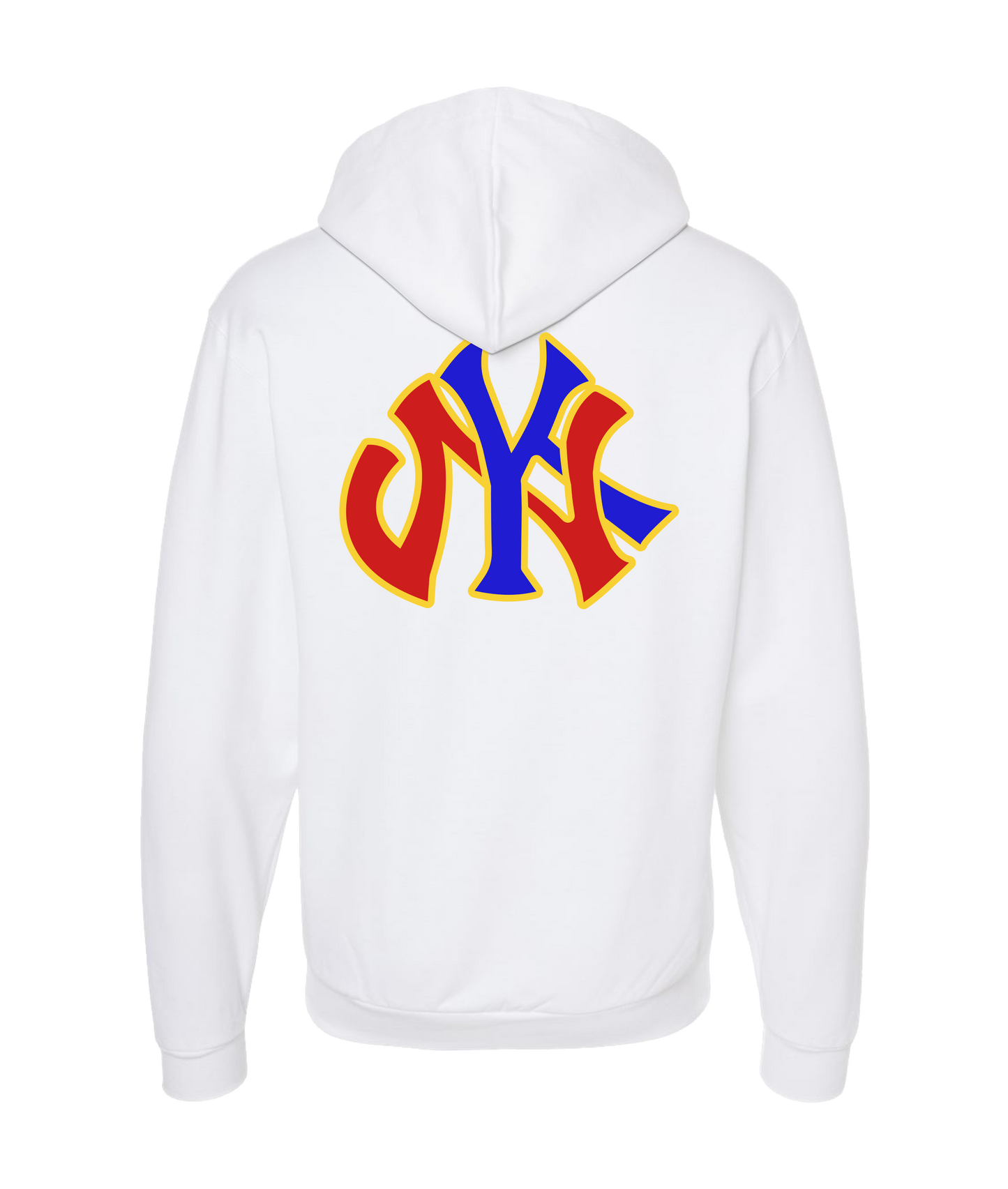 V-WTKTOP - DESIGN 2 - White Zip Up Hoodie