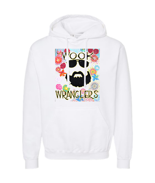 Wook Wranglers - Flowers - White Hoodie