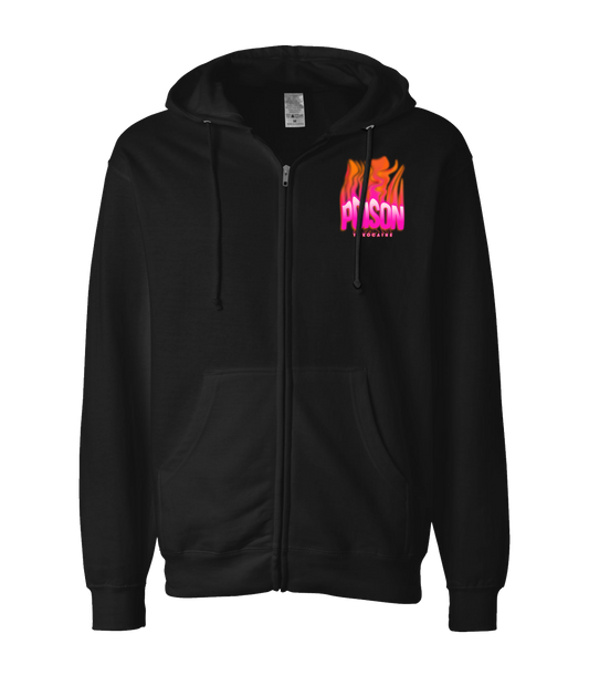 V-YCTOP - POISON - Black Zip Up Hoodie