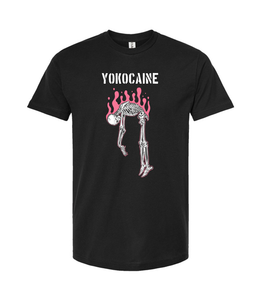 Yokocaine - Skeleton  - Black T Shirt