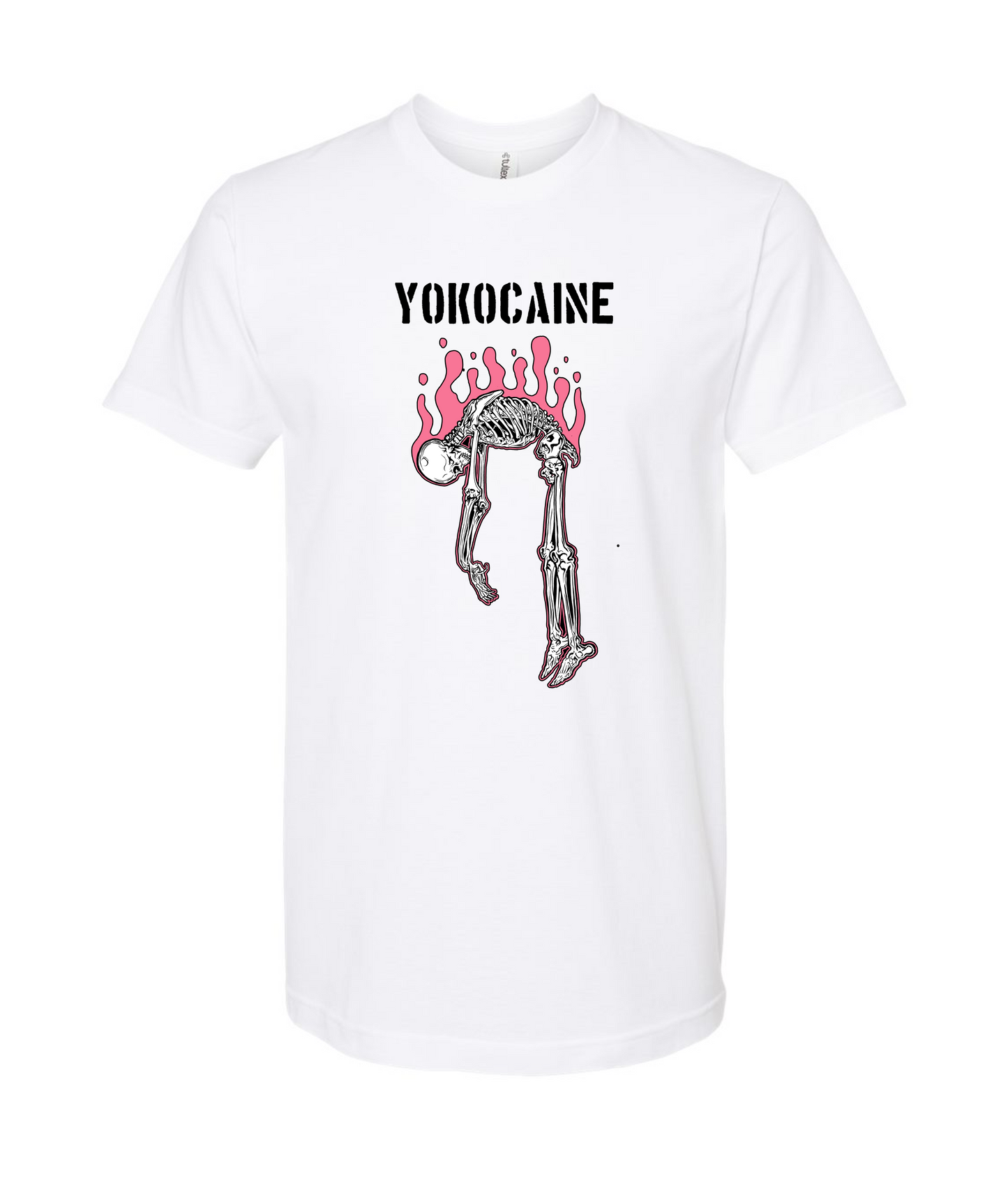 Yokocaine - Skeleton  - White T Shirt