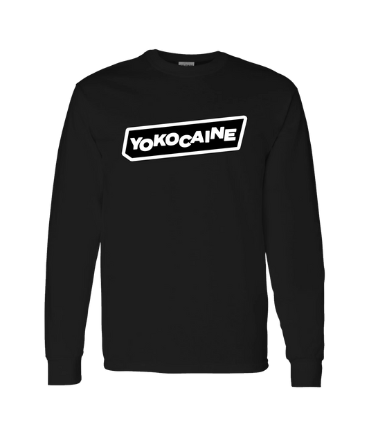 Yokocaine - Logo Block - Black Long Sleeve T