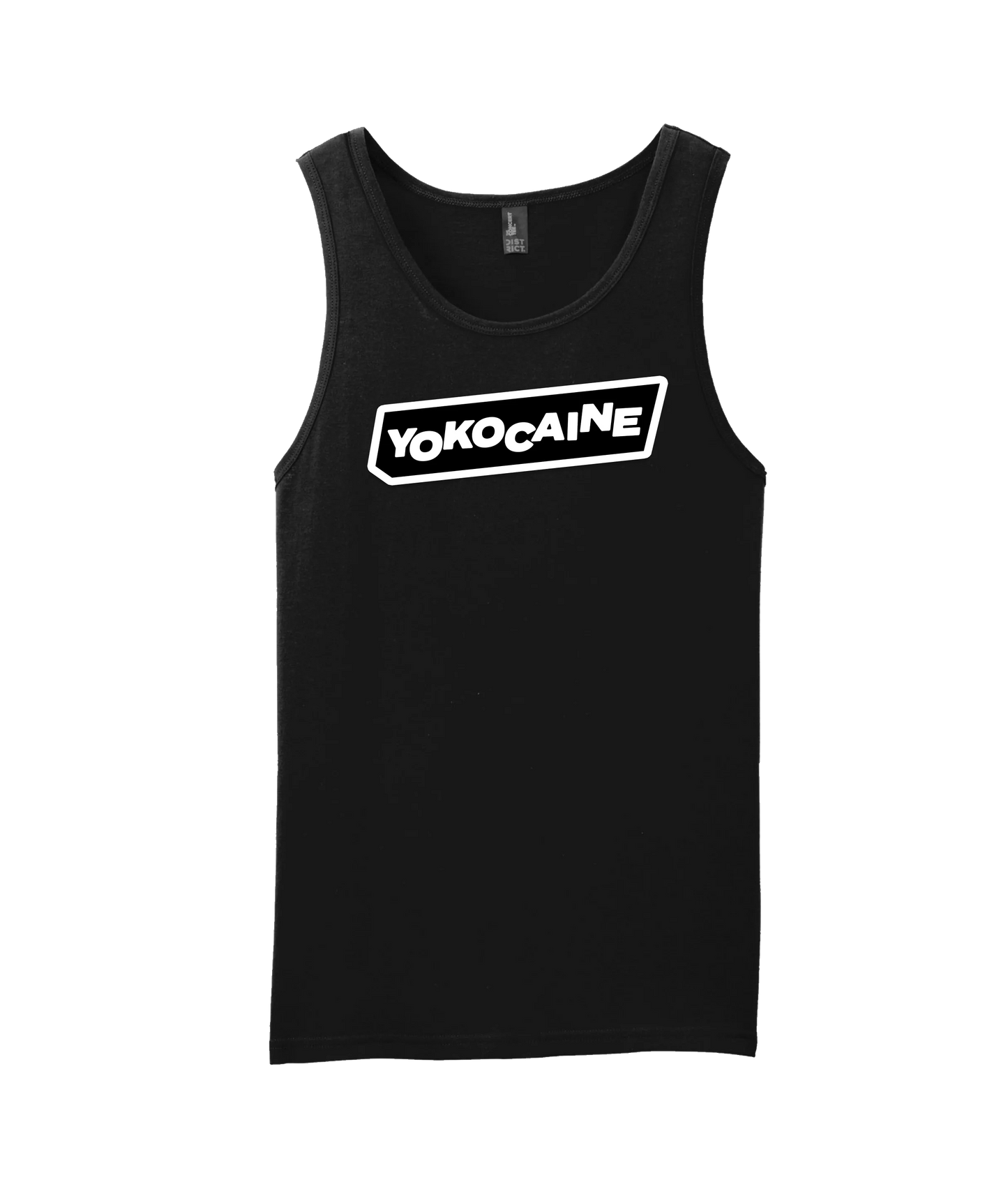 Yokocaine - Logo Block - Black Tank Top