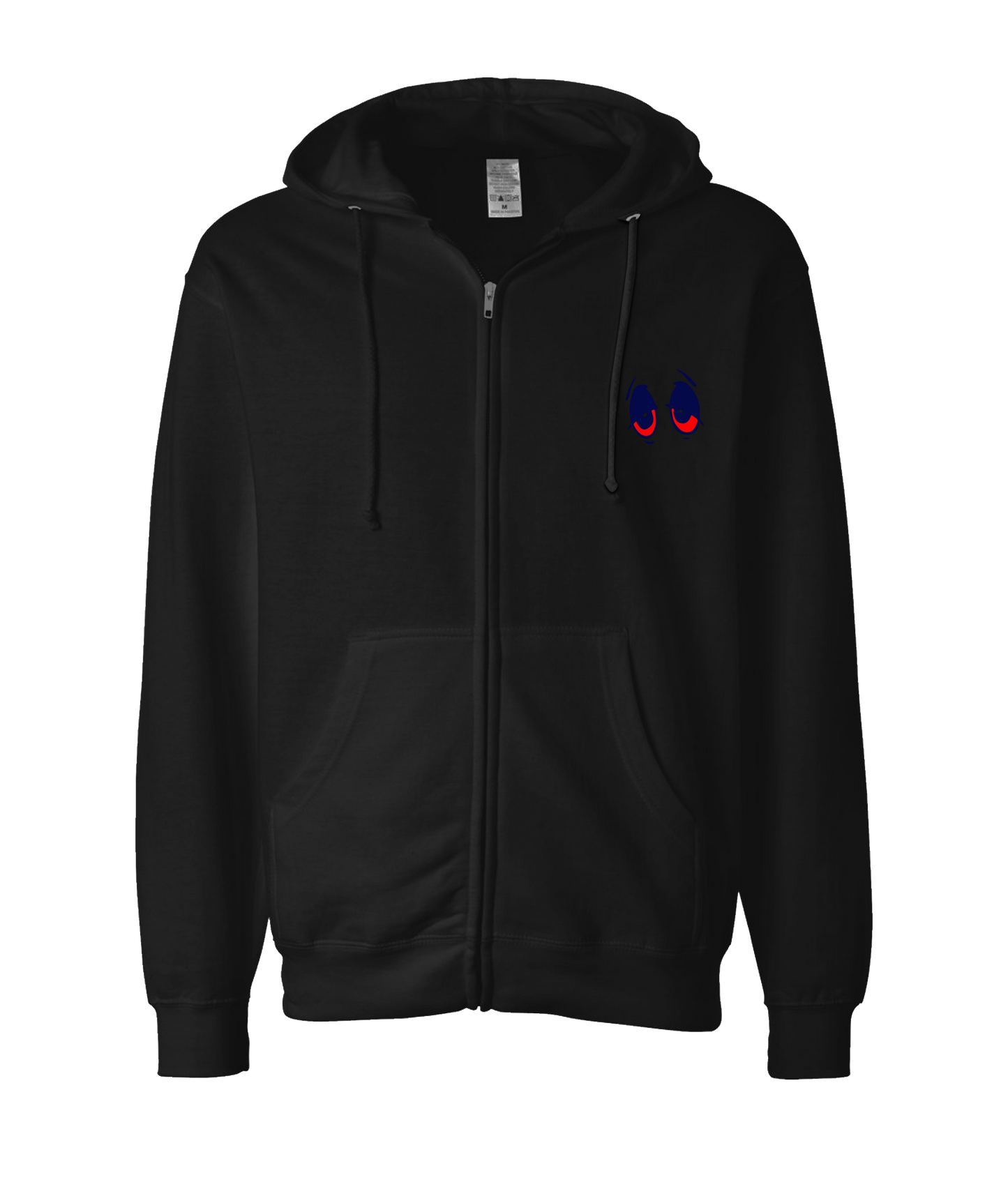 Zooted Clothing - EYES - Black Zip Up Hoodie