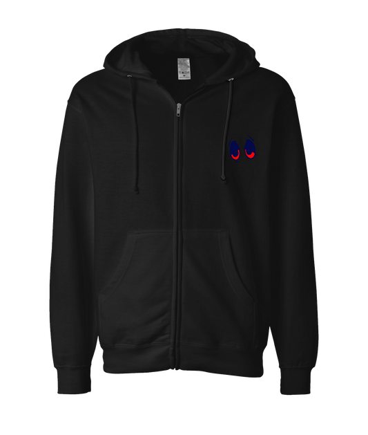 V-ZOOCTOP - EYES - Black Zip Up Hoodie