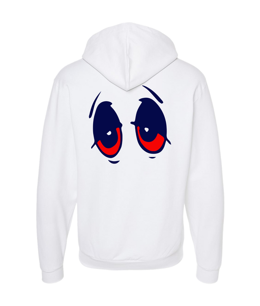 V-ZOOCTOP - EYES - White Zip Up Hoodie