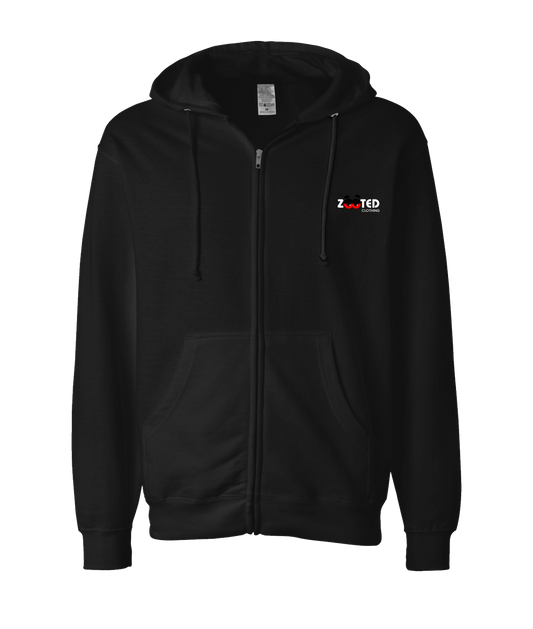 V-ZOOCTOP - ZC - Black Zip Up Hoodie
