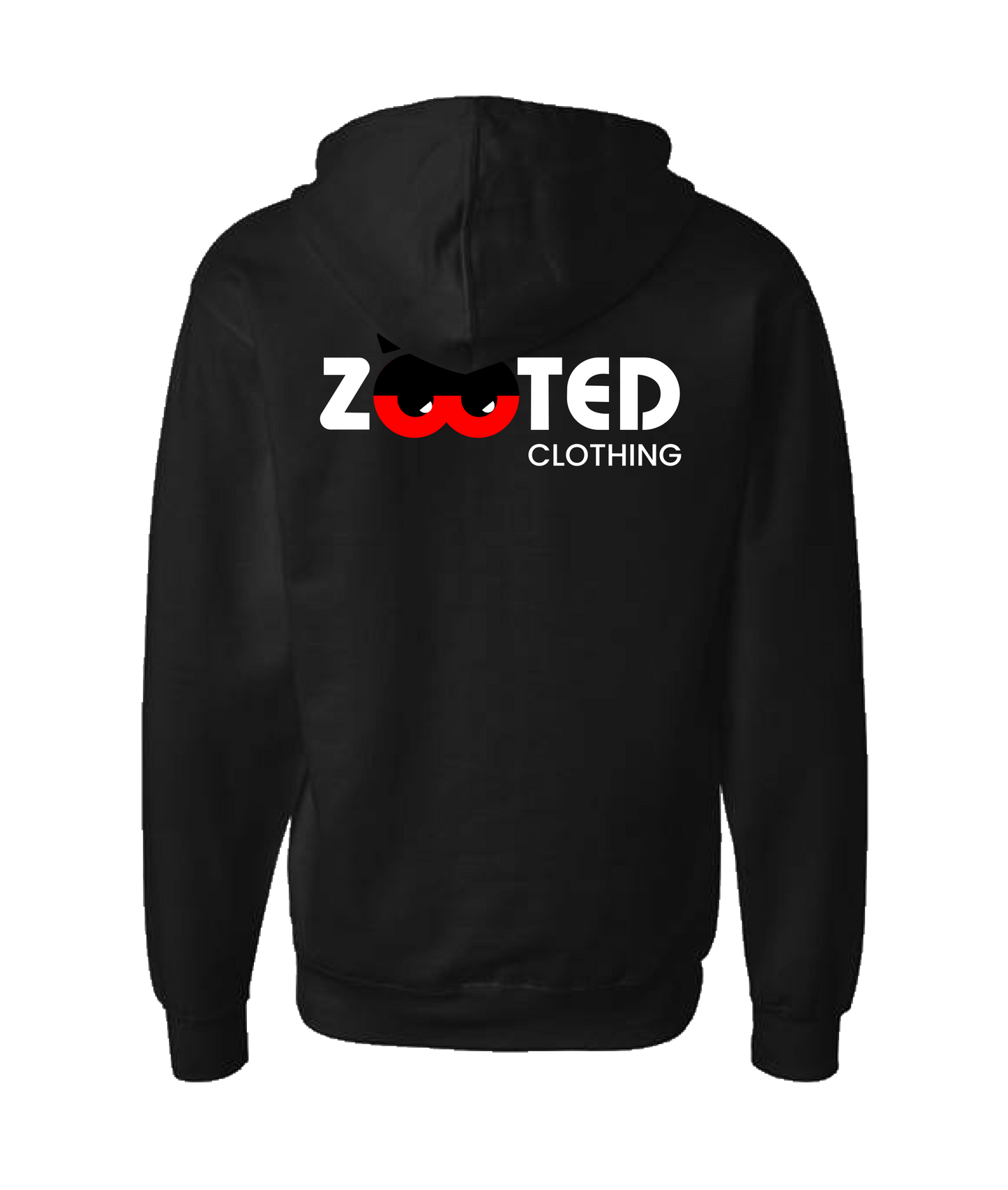 Zooted Clothing - ZC - Black Zip Up Hoodie
