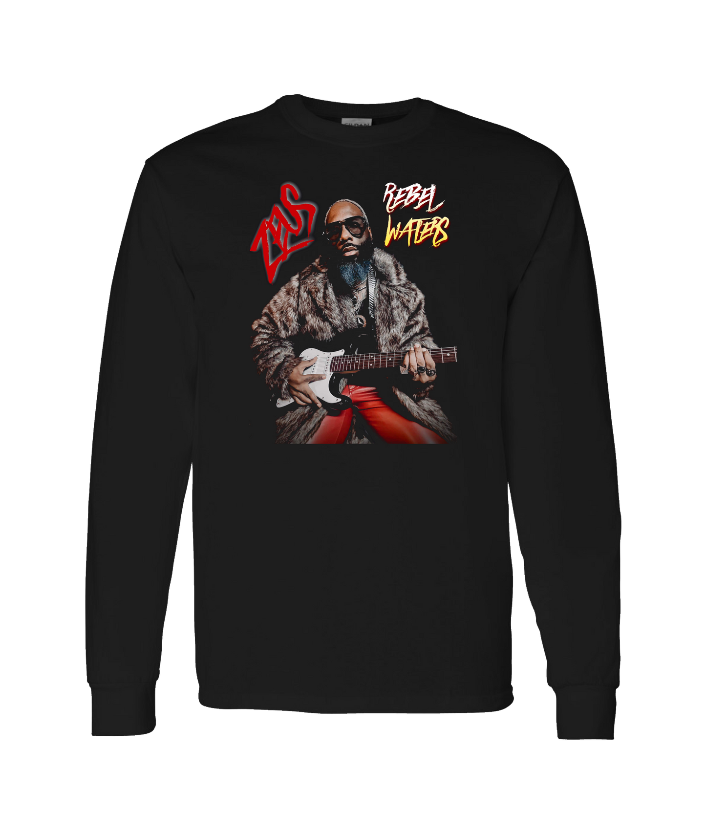 Zeus Rebel Waters - Portrait - Black Long Sleeve T