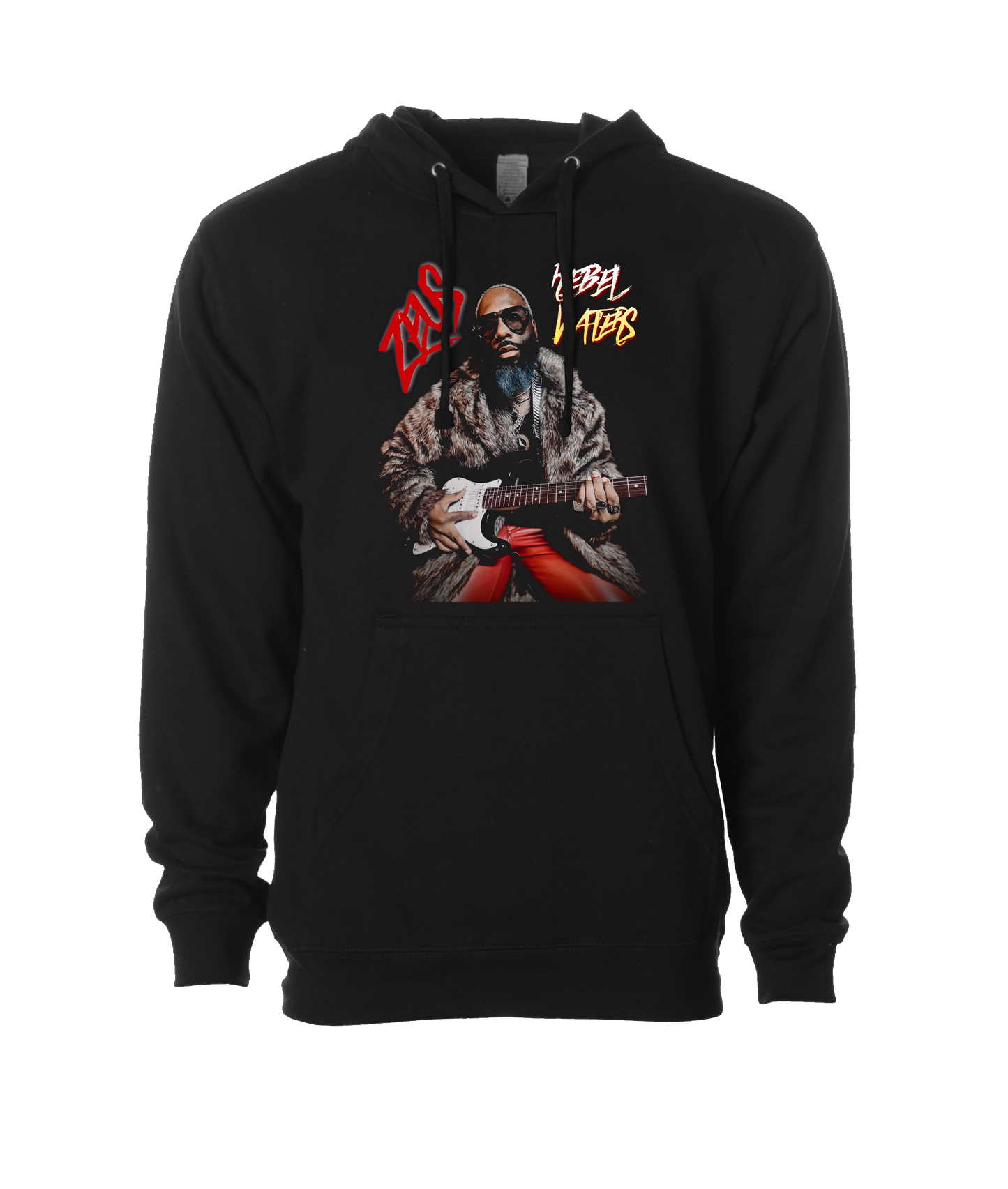 Zeus Rebel Waters - Portrait - Black Hoodie