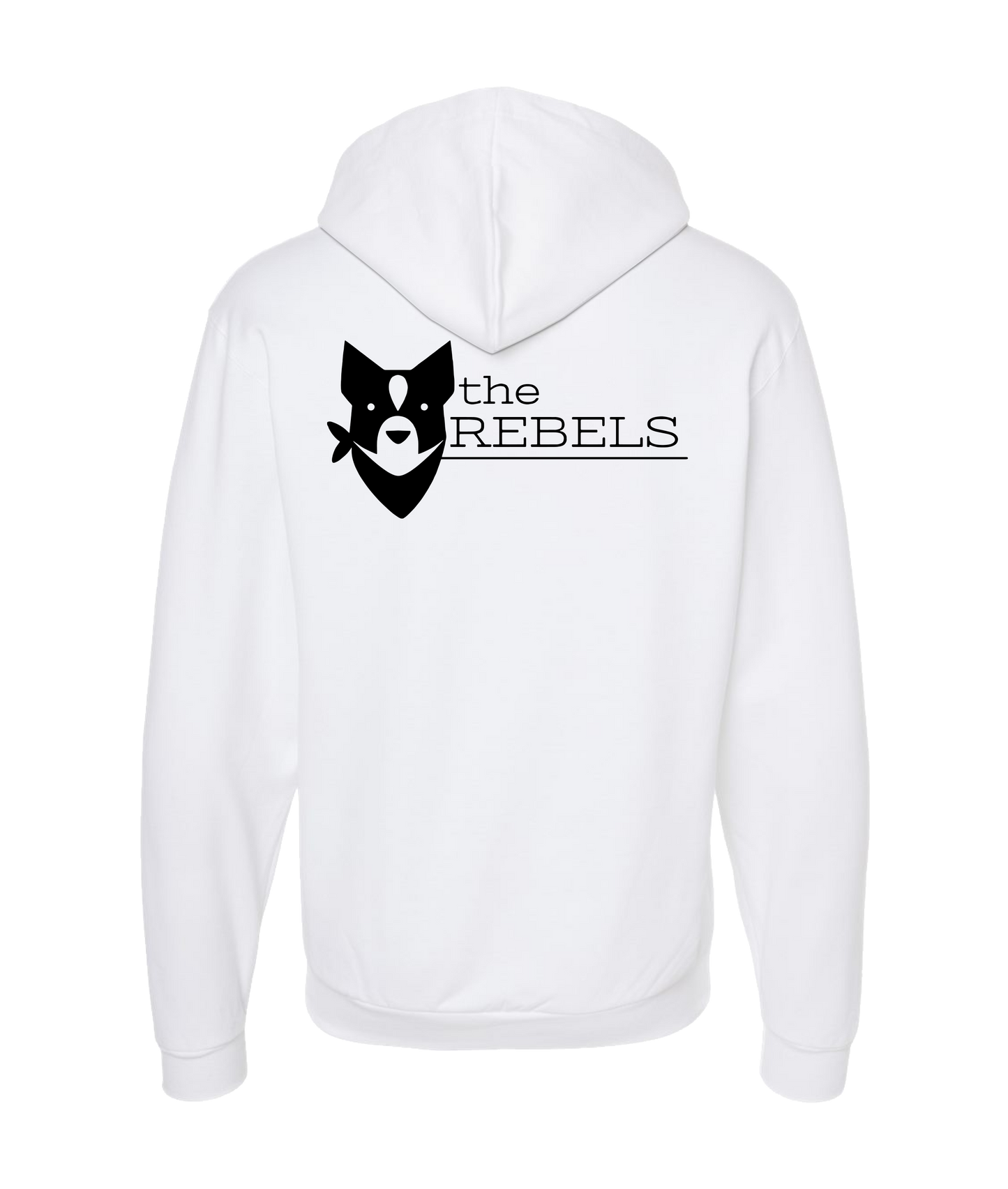Zeus Rebel Waters - the REBELS logo - White Zip Up Hoodie